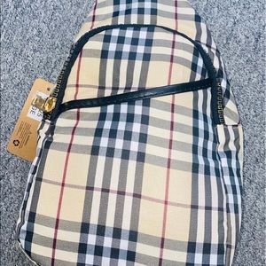 Plaid Sling Backpack